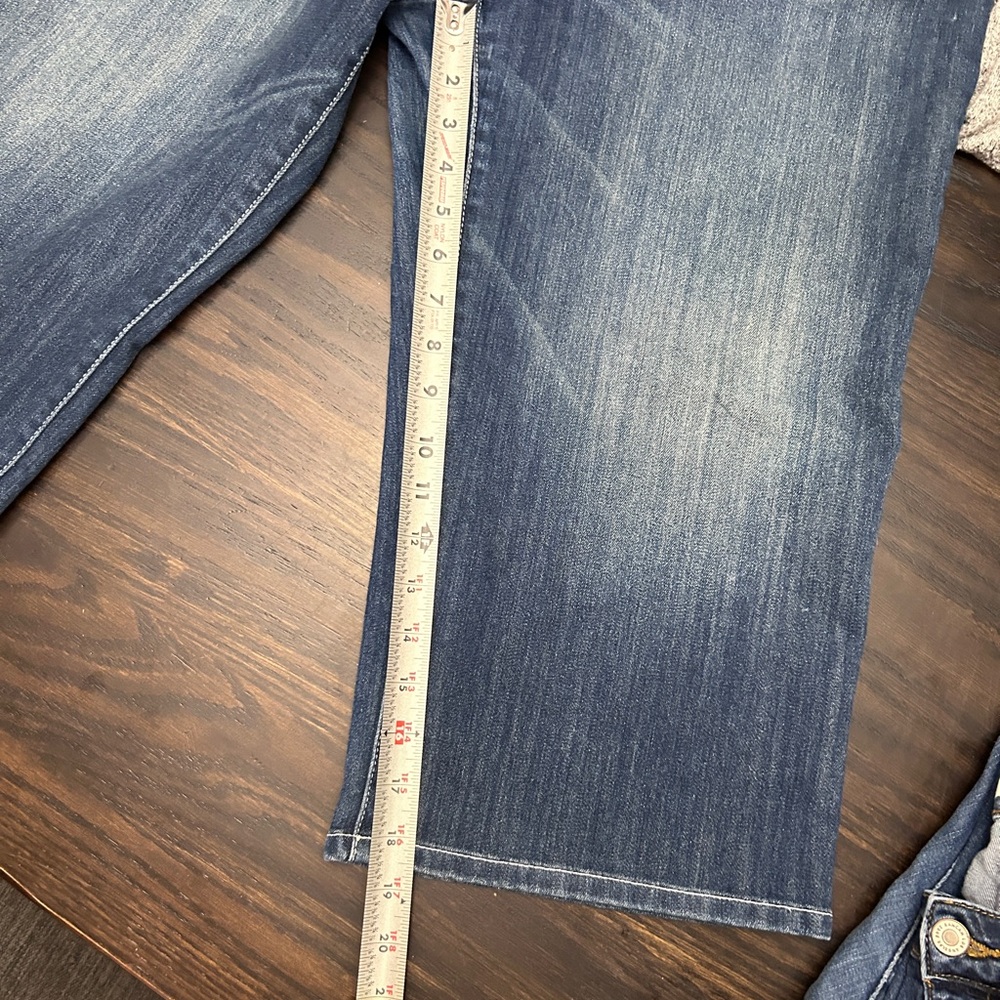 INC International Concepts Curvy Fit Dark Blue Capri Jeans size 14 - Picture 4 of 5